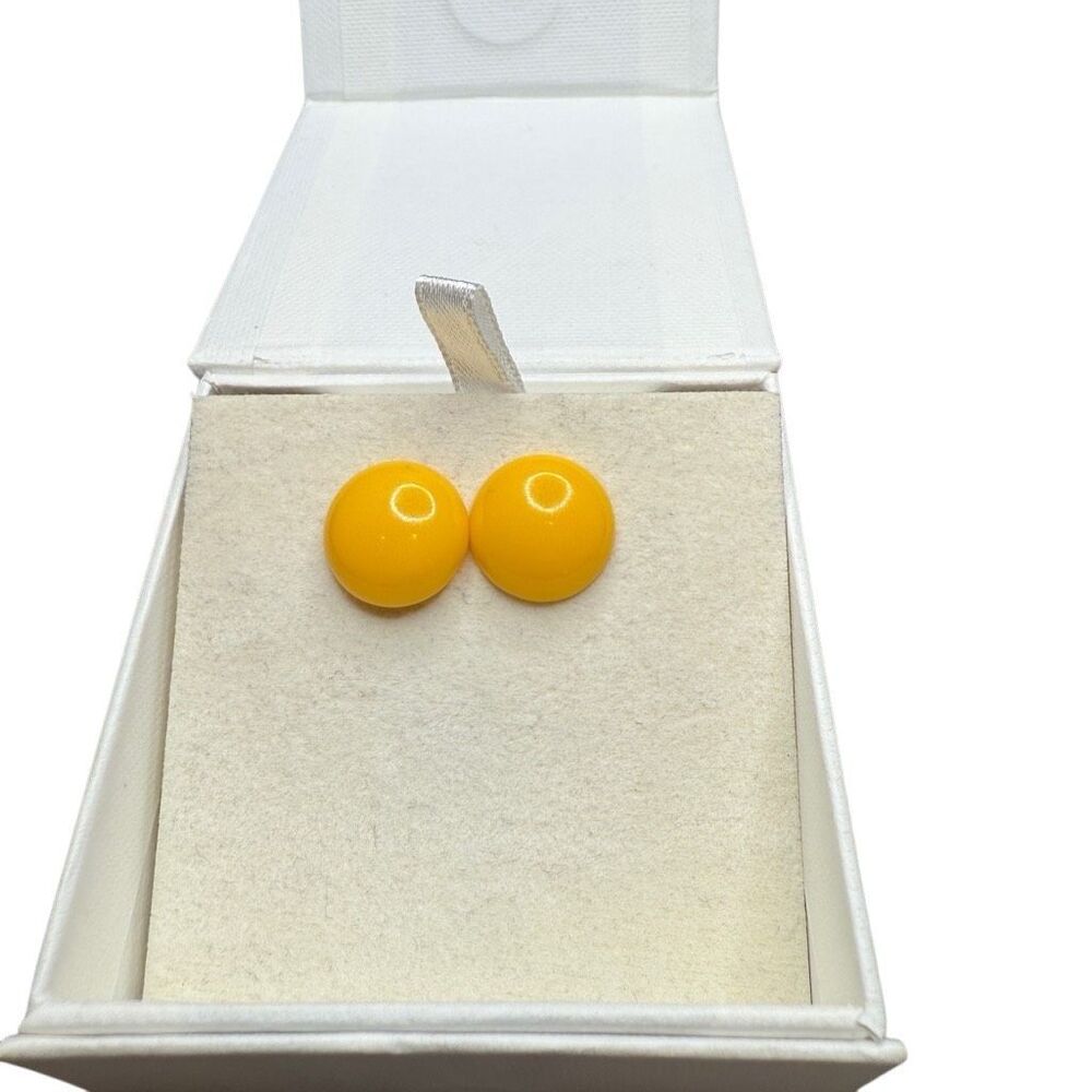 Nordstrom yellow dot stud earrings